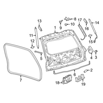 Lincoln OE - Lift Gate - Gate & Hardware