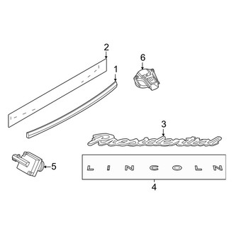 Lincoln OE - Lift Gate - Exterior Trim