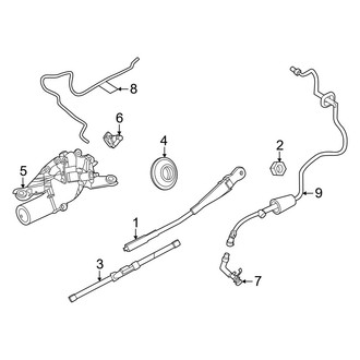 Lincoln OE - Lift Gate - Wiper & Washer Components