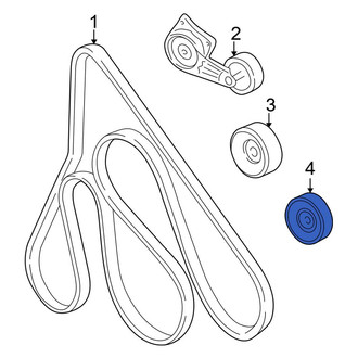 Lincoln OE - Accessory Drive Belt Idler Pulley