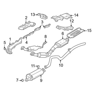Lincoln OE - Exhaust System - Exhaust Components