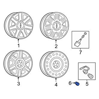 Lincoln OE - Wheel Lock Set