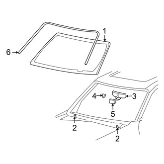 Lincoln OE - Windshield - Glass