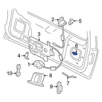 Lincoln OE - Rear Liftgate Latch Release Switch