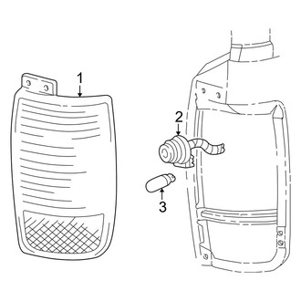 Lincoln OE - Rear Lamps - Combination Lamps (Quarter Panel Mounted)