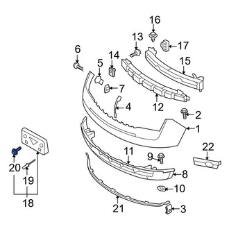Lincoln OE - Front License Plate Bracket Screw