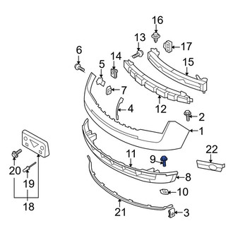 Lincoln OE - Front Bumper Cover Screw
