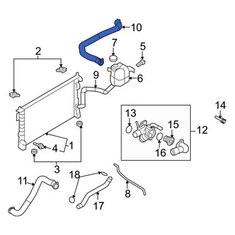 Lincoln OE - Upper Radiator Coolant Hose