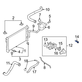 Lincoln OE - Engine Coolant Thermostat Housing Bolt
