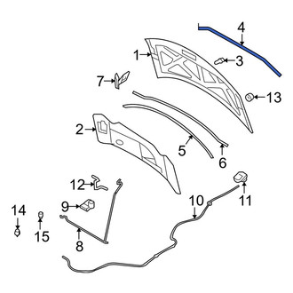 Lincoln OE - Front Hood Seal