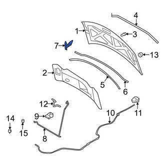 Lincoln OE - Front Right Hood Hinge
