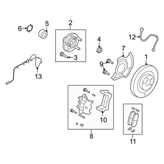 Lincoln OE - Front Suspension - Brake Components