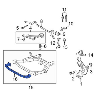 Lincoln OE - Front Suspension Subframe Crossmember