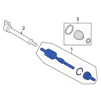 Lincoln OE - Front Left CV Axle Assembly