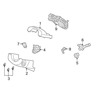 Lincoln OE - Steering Column - Shroud, Switches & Levers