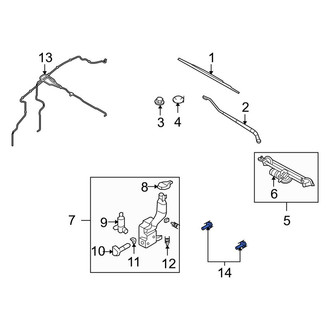 Lincoln OE - Front Windshield Washer Nozzle