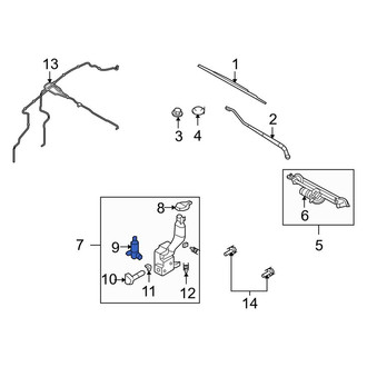 Lincoln OE - Front Windshield Washer Pump