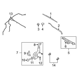 Lincoln OE - Windshield - Wiper & Washer Components (Base)