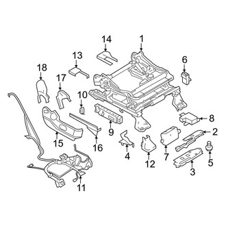 Lincoln OE - Seats & Tracks - Tracks & Components (Passenger Side)