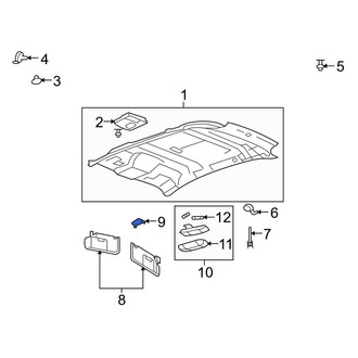 Lincoln OE - Sun Visor Holder
