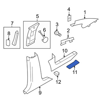 Lincoln OE - Rear Liftgate Trim Scuff Plate