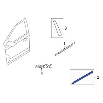 Lincoln OE - Front Left Door Molding
