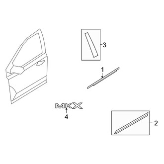 Lincoln OE - Front Door - Exterior Trim