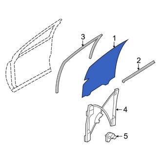 Lincoln OE - Rear Right Door Glass