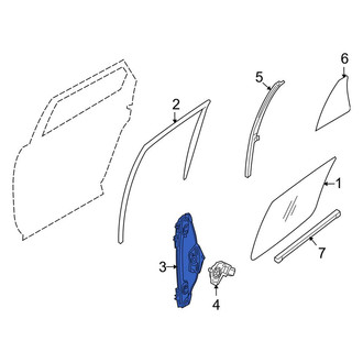 Lincoln OE - Rear Left Window Regulator