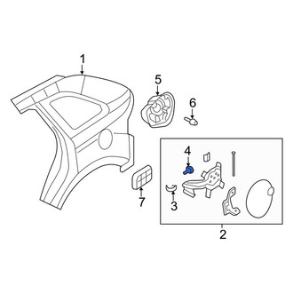 Lincoln OE - Fuel Door Bumper