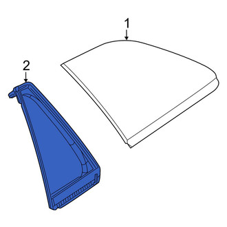Lincoln OE - Rear Left Quarter Glass Seal