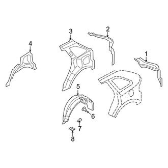 Lincoln OE - Quarter Panel - Inner Structure
