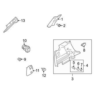 Lincoln OE - Quarter Panel - Interior Trim (Left Side)
