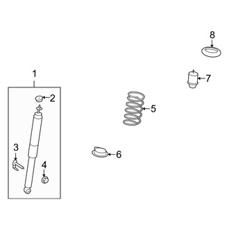 Lincoln OE - Rear Suspension - Shocks & Components (FWD)
