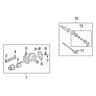 Lincoln OE - Rear Suspension - Axle Components (AWD)