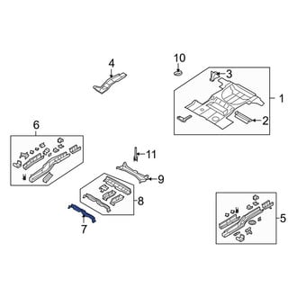 Lincoln OE - Rear Center Floor Pan Crossmember