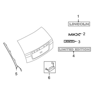 Lincoln OE - Lift Gate - Exterior Trim