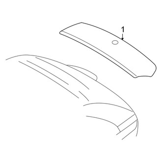Lincoln OE - Lift Gate - Spoiler (With Satellite Radio)