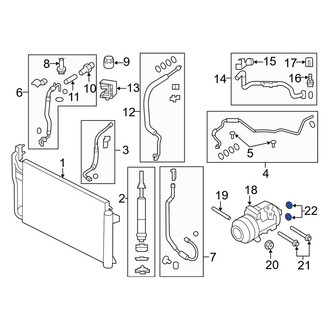 Lincoln OE - A/C High Side Charging Adapter Seal