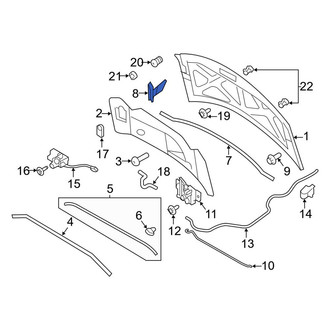 Lincoln OE - Front Left Hood Hinge