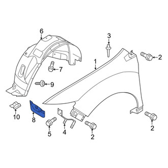 Lincoln OE - Front Left Fender Liner Extension