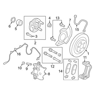 Lincoln OE - Front Suspension - Brake Components