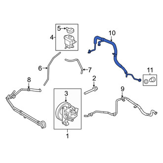 Lincoln OE - Power Steering Pressure Hose