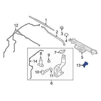 Lincoln OE - Front Windshield Washer Nozzle