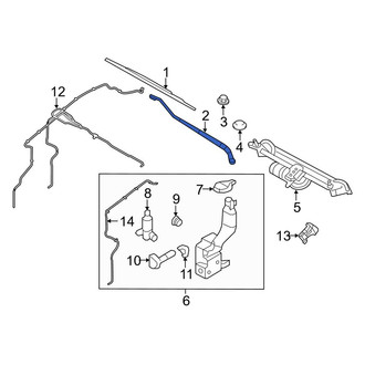 Lincoln OE - Front Left Wiper Arm