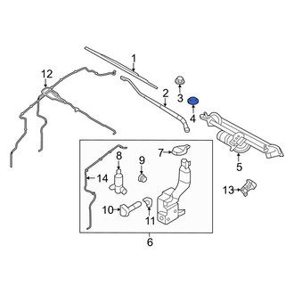 Lincoln OE - Wiper Arm Cap