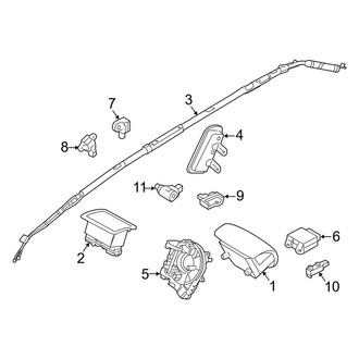 Lincoln OE - Restraint Systems - Air Bag Components