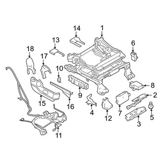 Lincoln OE - Seats & Tracks - Tracks & Components (Passenger Side)
