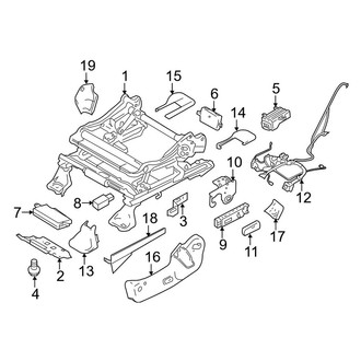 Lincoln OE - Seats & Tracks - Tracks & Components (Driver Side)