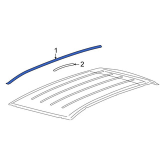 Lincoln OE - Left Roof Drip Molding